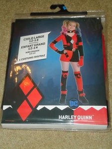 Costume, Female, D/C Batman, Harley Quinn, Child L 12-14, NIP - Picture 1 of 4