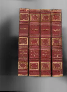 Cours de littérature française en 4 volumes - M.Villemain - Didier 1851 - Picture 1 of 1