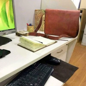 Mensajero Laptop Bolso Computadora Estuche Bolso de Hombro Vintage Cuero Mayorista - Imagen 1 de 4