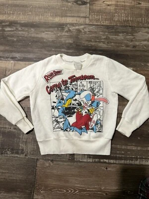 1987 Walt Disney Who Framed Roger Rabbit Come To Toontown Niños Sudadera Talla 8 Foto 1 de 4