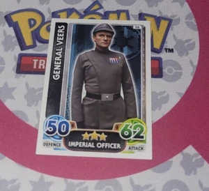 General Veers #38 Star Wars Force Attax The Force Awakens 2016 Topps Card - Picture 1 of 2