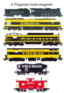 Conjunto de 6 imanes Virginian Railway de Andy Fletcher - Imagen 1 de 1