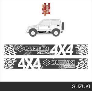 Kit adesivi stickers sottoporta fuoristrada SUZUKI VITARA 1989 4x4 - Foto 1 di 1