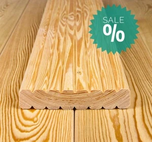 Terrassendielen genutet 27x142, Premium Holz Terrasse, Sibirische Lärche, Muster - Bild 1 von 51