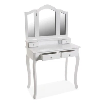 Specchio per trucco tolette con 4 cassetti contenitore porta gioielli da casa  p - Immagine 1 di 4