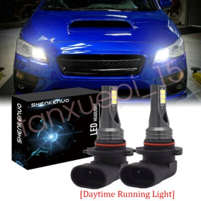 2 bombillas LED blancas de circulación diurna DRL para Subaru WRX STI 2015-2019 Foto 1 de 4