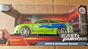 Jada 1/24 Fast & Furious Brian's 1995 Mitsubishi Eclipse (ET) - Foto 1 di 4