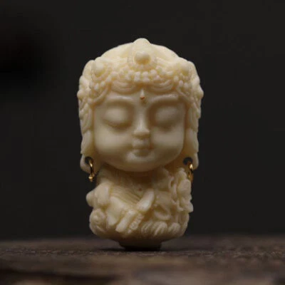 Chinese Buddha Avalokitesvara Buddha Beads Pendant Bodhi Stationery Accessories - Image 1 of 4