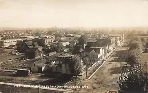 Hillsboro OR Oregon - Birds eye - dirt street - costruzione marciapiede - RPPC - Foto 1 di 2
