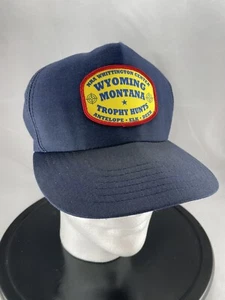 NRA Vintage Trucker Cap Hat Whittington Center Wyoming Montana Trophy Hunts - Picture 1 of 5