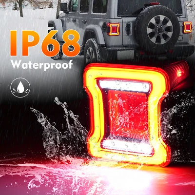 Luces traseras LED inversas para Jeep Wrangler JL JLU 2018-2024 Sport/Sahara/Rubicon Foto 1 de 4