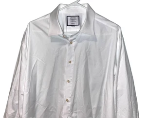 Charles Tyrwhitt Hemd Oxford weiß bügelfrei klassische Passform Herren 15/33 - Bild 1 von 7