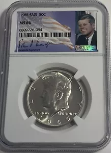 1965 SMS NGC MS66 Silver Kennedy Half Dollar 50C Special Mint Set Uncirculated - Picture 1 of 3