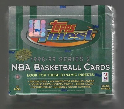 1998-99 Topps Finest Series 2 NBA Basketball FACTORY SEALED HOBBY BOX! - Image 1 of 4