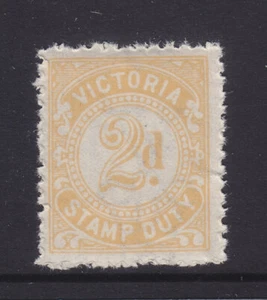 VICTORIA:  2d STAMP DUTY WMK V OVER CROWN TYPE V5  MUH... - Picture 1 of 1