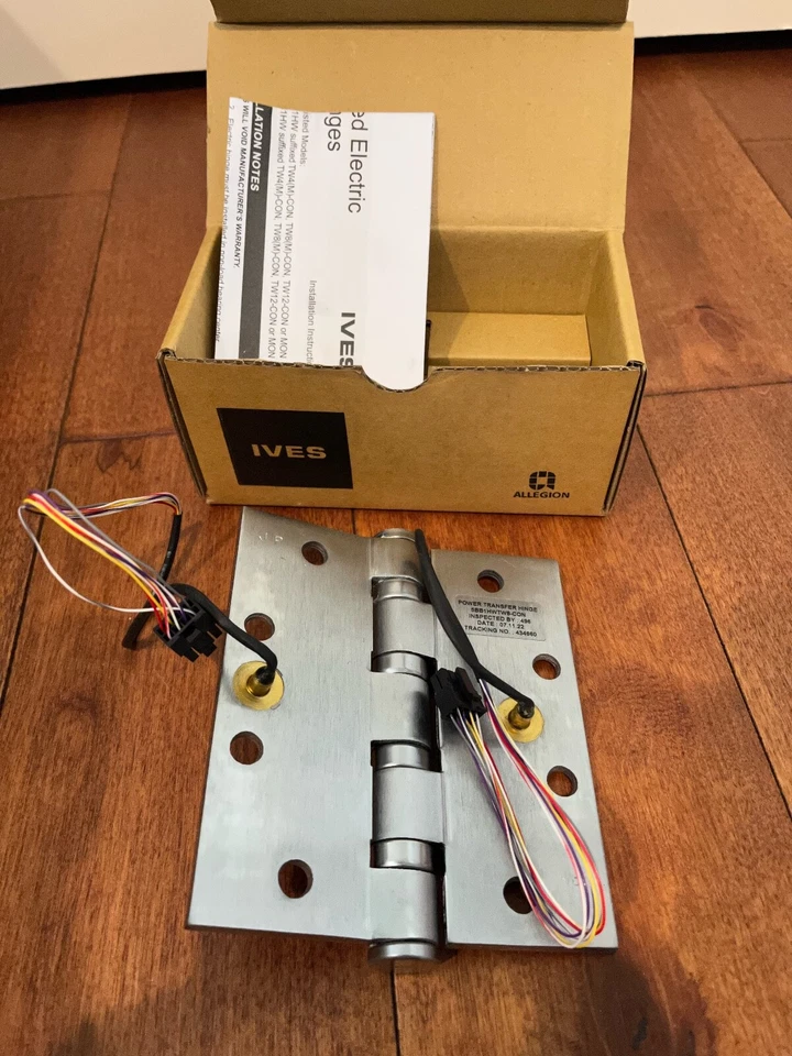 IVES 5HG.11328 5"X4.5" US26D TW8 CONCEALED ELECTRIC POWER TRANSFER HINGE