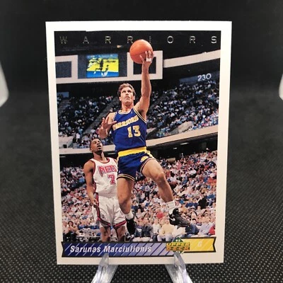 1992-93 Upper Deck Warriors Basketball Card #249 Sarunas Marciulionis - Image 1 of 2
