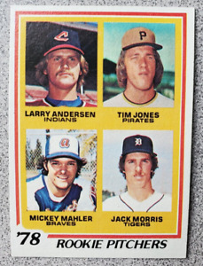 1978 Topps #703 Rookie Pitchers Jack Morris Rookie Rc Detroit Tigers HoF