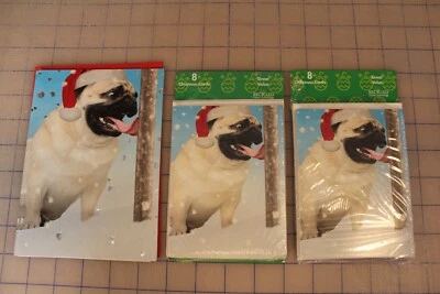 Lot of 24 Recycled Paper Greetings Christmas Cards Dog w/ diff sayings - Image 1 of 4