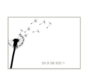 NOTE CARDS  X10, personalised writing notepaper, message / blank  DANDELION sc07 - Picture 1 of 6