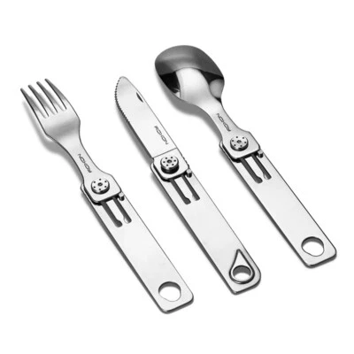 ROXON Camping Cutlery Portable Magnetic Folding Compact Durable Extending Handle - Image 1 of 4