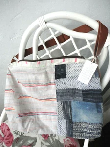 FREDD + BASHA XL  weekender travel Bag ~ Oversized Multi patchwork denim  NWT - Picture 1 of 12