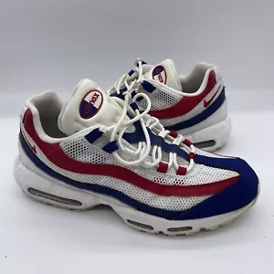 Nike Air Max 95 EE. UU. Para hombres Talla 13 Tenis para Correr CJ9926-100 Rojo Blanco Azul - Imagen 1 de 10