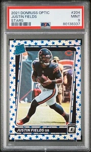 2021-22 PANINI DONRUSS OPTIC #204 JUSTIN FIELDS STARS SP RC PSA 9💥💥💥 - Picture 1 of 2