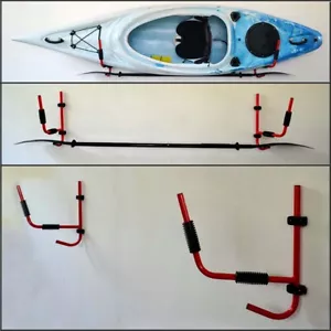 4PCS Kayak Storage Wall Mount Hanger Rack for Canoe Paddle Kayak Hanging Rack - Picture 1 of 10