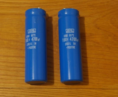 Carver M-1.5T amplifier replacement power filter capacitors set (PAIR) - Image 1 of 4