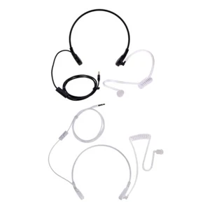 3.5mm Throat MIC Headset Covert Acoustic Tube FBI Earphone for phone Android - Zdjęcie 1 z 9