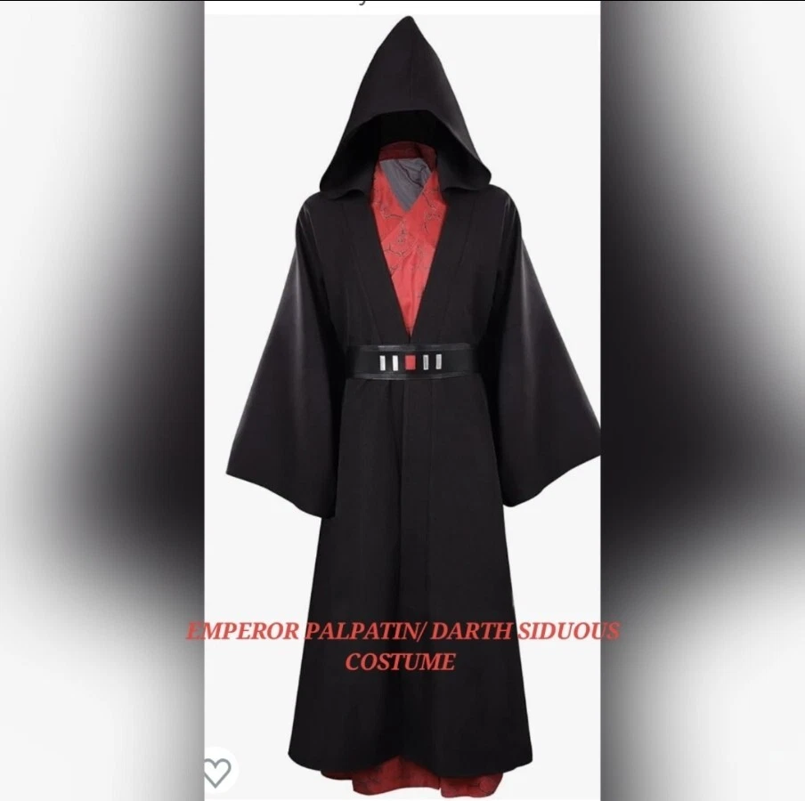 Disfraz Emperador Palpatine/Darth Siduous Cosplay Capa con Capucha Capa Nuevo Foto 1 de 4