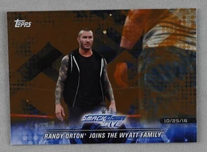 Randy Orton WWE Pro Wrestling Trading Card Wrestler WWF Topps WrestleMania Gold - Picture 1 of 3