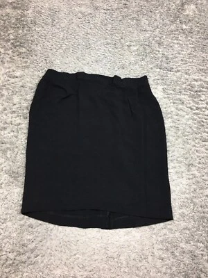 Falda corta vintage Carole pequeña para mujer talla 20 negra elástica Foto 1 de 4