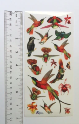 Violette Collection - HUMMINGBIRDS - 1 Sheet of Stickers #C70