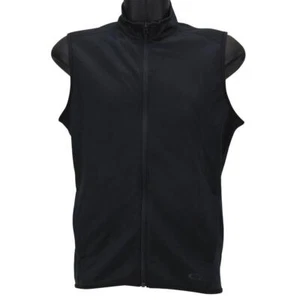 Oakley Range Vest Mens Size S Small Blackout Full Zip Casual Sleeveless Vest - Picture 1 of 5