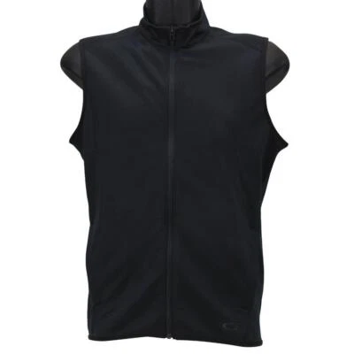 Oakley Range Vest Mens Size M Medium Blackout Full Zip Casual Sleeveless Vest - Image 1 of 4