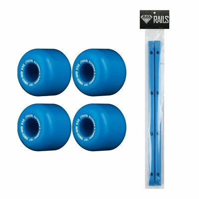 Powell Peralta Mini-Cubic Old School Wheels Blue 64mm with Black Diamond Rails