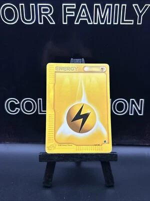 Lightning Energy 163/165 Non Holo Expedition Base Set Pokemon Trading Card  MP - Image 1 of 4