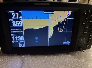 Humminbird 997c Fish Finder Imaging laterale GPS solo unità principale - Foto 1 di 12