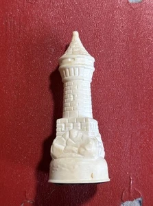 Vintage Rook Chess Piece White Renaissance (one) Replacement E.S. Lowe - Picture 1 of 5