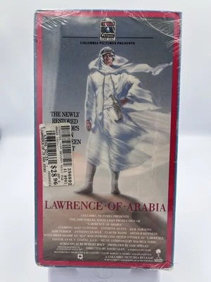 Lawrence of Arabia (VHS, 1989 Restored Version Letterboxed & Wi-Fi. Sealed & NEW - Image 1 of 4