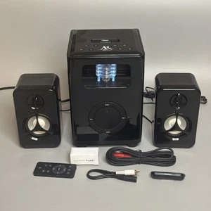 READ Acoustic Research Black Vault VACUUM TUBE Ipod Dock Speaker System - Picture 1 of 10