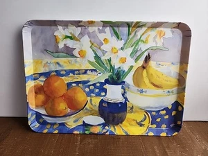 Bandeja de melamina de colección Melplus Monza R2S Italia juego de frutas florales mesa 12 X 8,5 pulgadas - Imagen 1 de 9