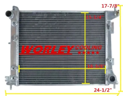 3ROW Aluminum Radiator For 2013 2014 2015 2016 2017 Hyundai Veloster 1.6L Turbo Foto 1 de 4