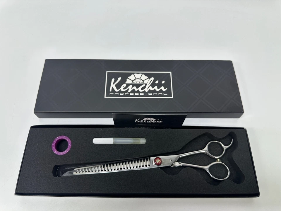 Tijeras de aseo para perros Kenchii Scorpion, 24 tijeras para mezclar dientes, tijeras para perros f Foto 1 de 4