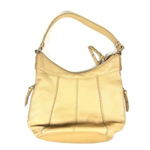 Bolso Hobo de Hombro Tignanello Cuero Mantequilla Arena Tostada - Imagen 1 de 6