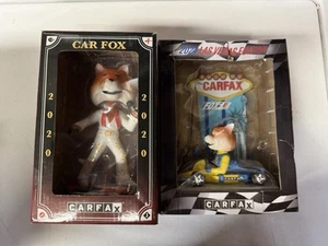 Lot Of 2 Carfax Car Fox Bobbleheads Viva Las Car Fox And 24 Las Vegas Edition - Picture 1 of 3