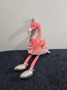 NEW READ Jellycat 15” Fancy Flamingo Stuffed Animal Plush Pink Tutu & Crown NWT - Picture 1 of 15