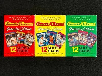 Juego completo sellado de fábrica de béisbol serie 1 Collect-A-Books 1990 1-3 (36) Foto 1 de 2